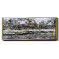 Snow in Vétheuil - Floater Framed Canvas Print