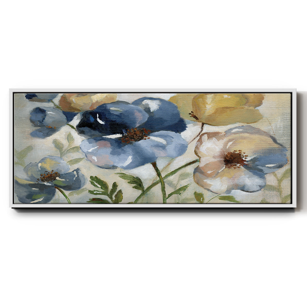 Winter Blooms - Floater Framed Canvas Print