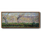 The Banks of the River Epte in Springtime, 1885 - Floater Framed Canvas Print
