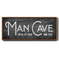 Man Cave - Floater Framed Canvas Print