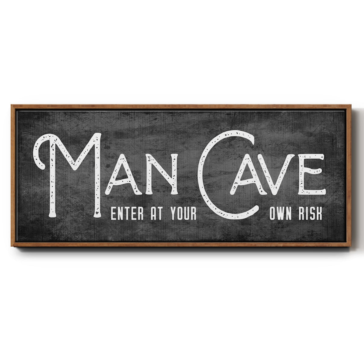 Man Cave - Floater Framed Canvas Print