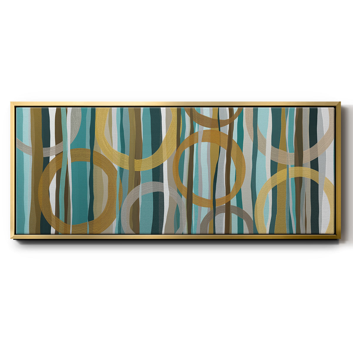 Autumn Trees I - Floater Framed Canvas Print