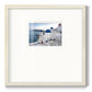 Santorini Sunrise Premium Framed Print Double Matboard