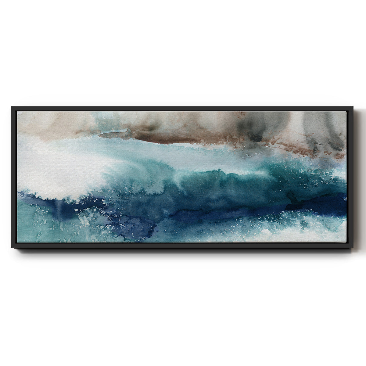 Shifting Seashore - Floater Framed Canvas Print