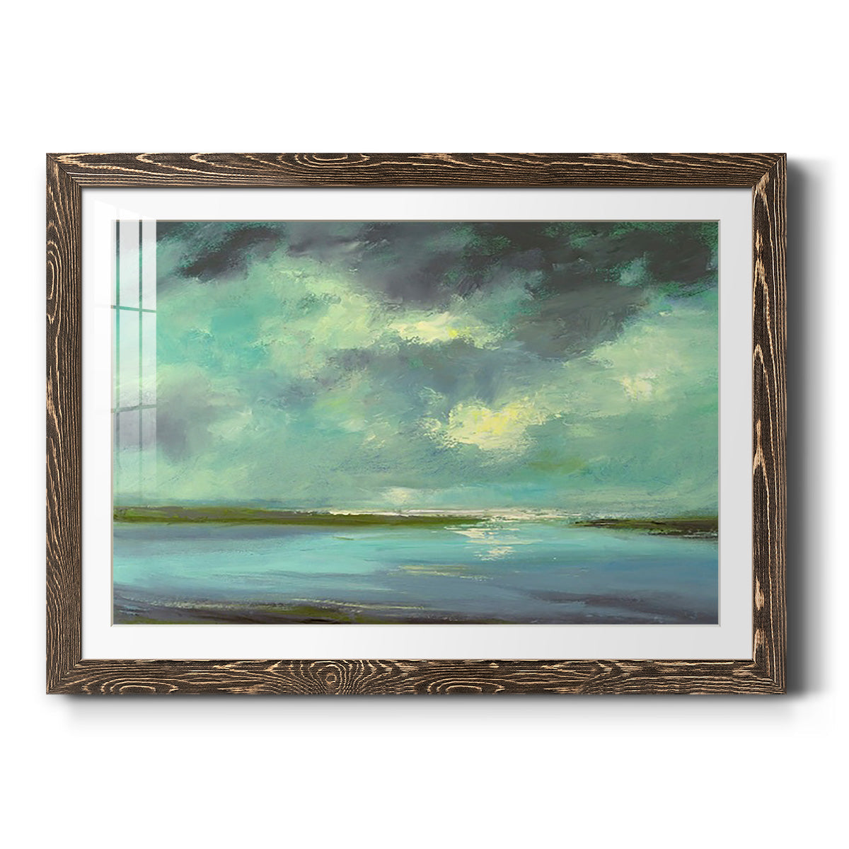 Lagoon - Barnwood Framed Art Print