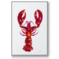 Lobster - Floater Framed Canvas Print