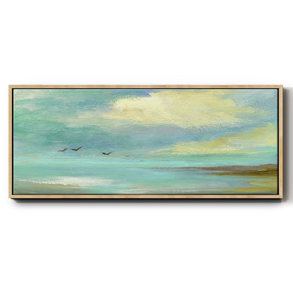 Drifting - Floater Framed Canvas Print