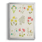 Floral Gatherings Grid - Modern Framed Canvas Print