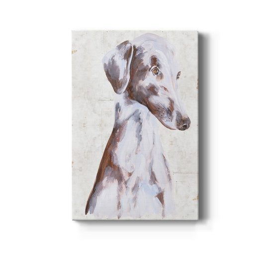 Sitting Dog II Premium Gallery Wrapped Canvas - Ready to Hang