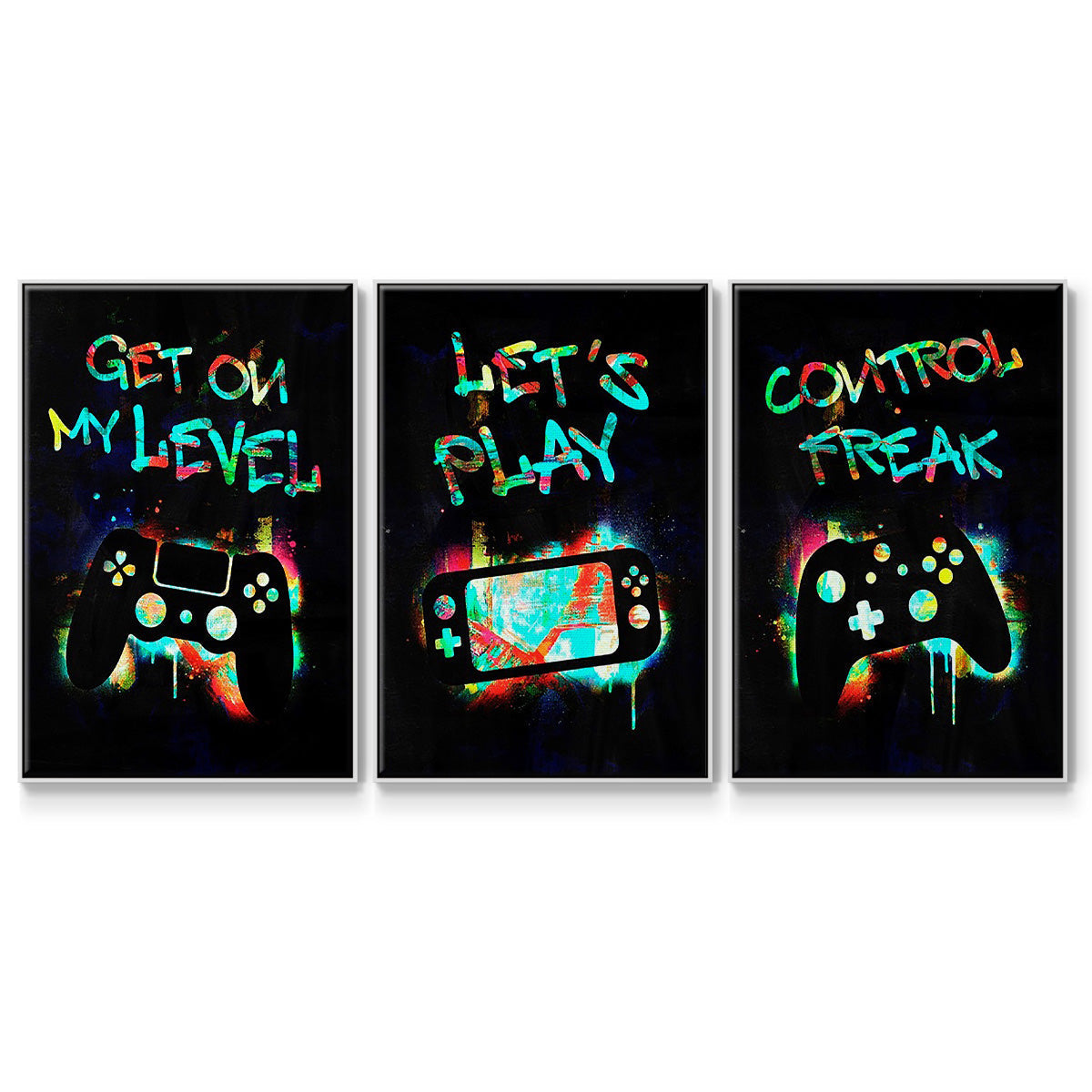 Gamer Tag I - Floater Framed Canvas Set