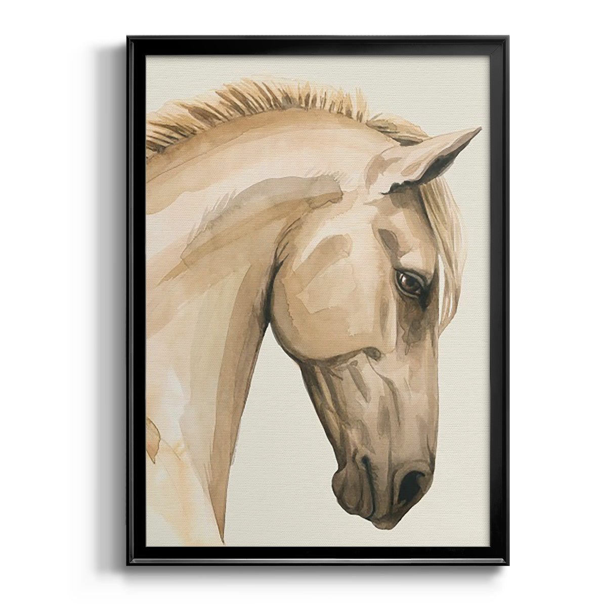 Golden Palomino I - Modern Framed Canvas Print