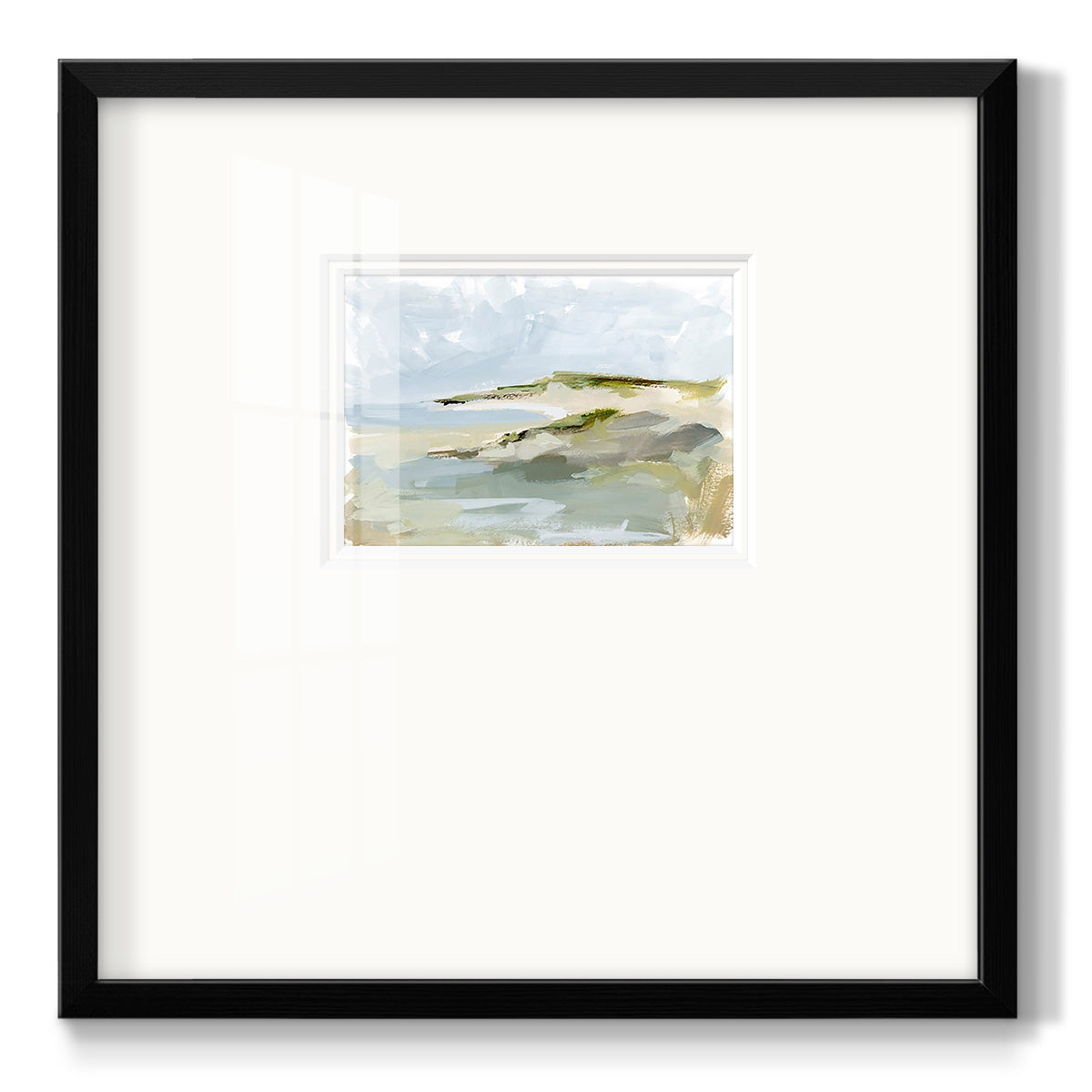Sea Cove Impression I - Double Matboard Framed Print