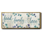 Food Family Love - Floater Framed Canvas Print