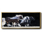 Horse Motion X - Floater Framed Canvas Print