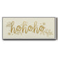 Golden HoHoHo - Floater Framed Canvas Print