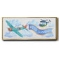 Soar Airplane - Floater Framed Canvas Print