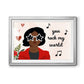 Darling Valentine Collection A Premium Framed Print - Ready to Hang