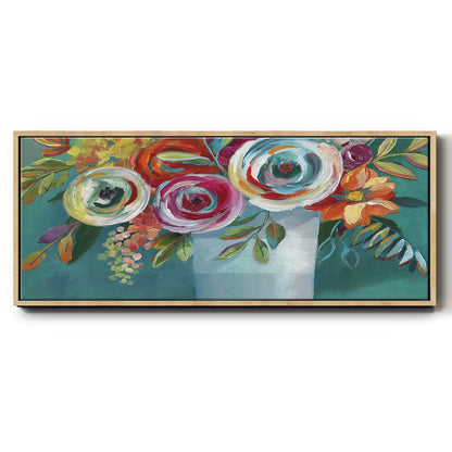 Color Burst II - Floater Framed Canvas Print
