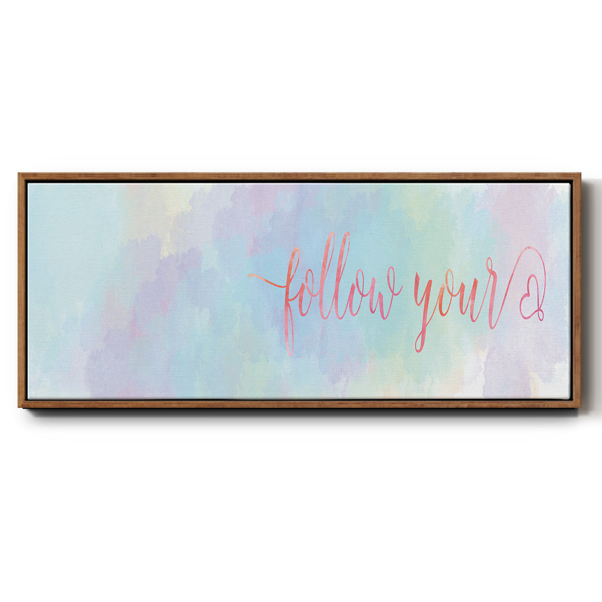 Follow Your - Floater Framed Canvas Print
