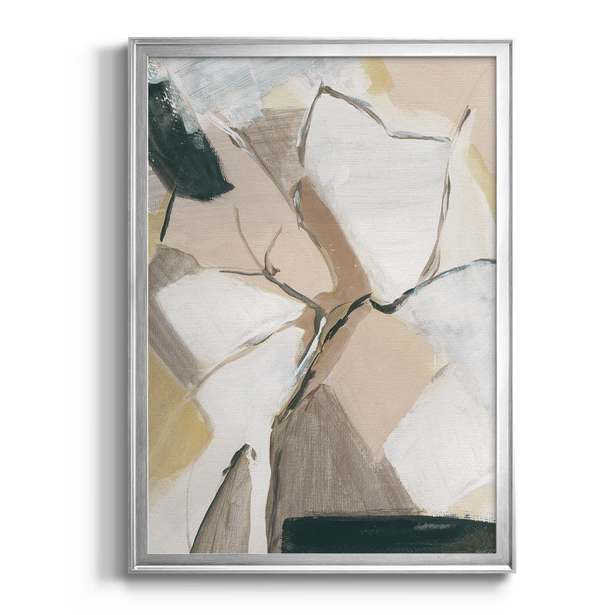 Marble Lines I - Modern Framed Canvas Print