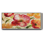 Jardin Rouge - Floater Framed Canvas Print
