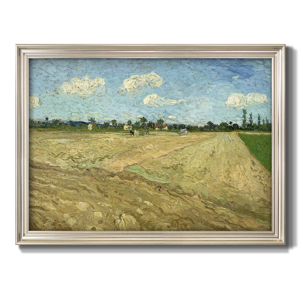 Ploughed Fields - Ornate Framed Canvas Print