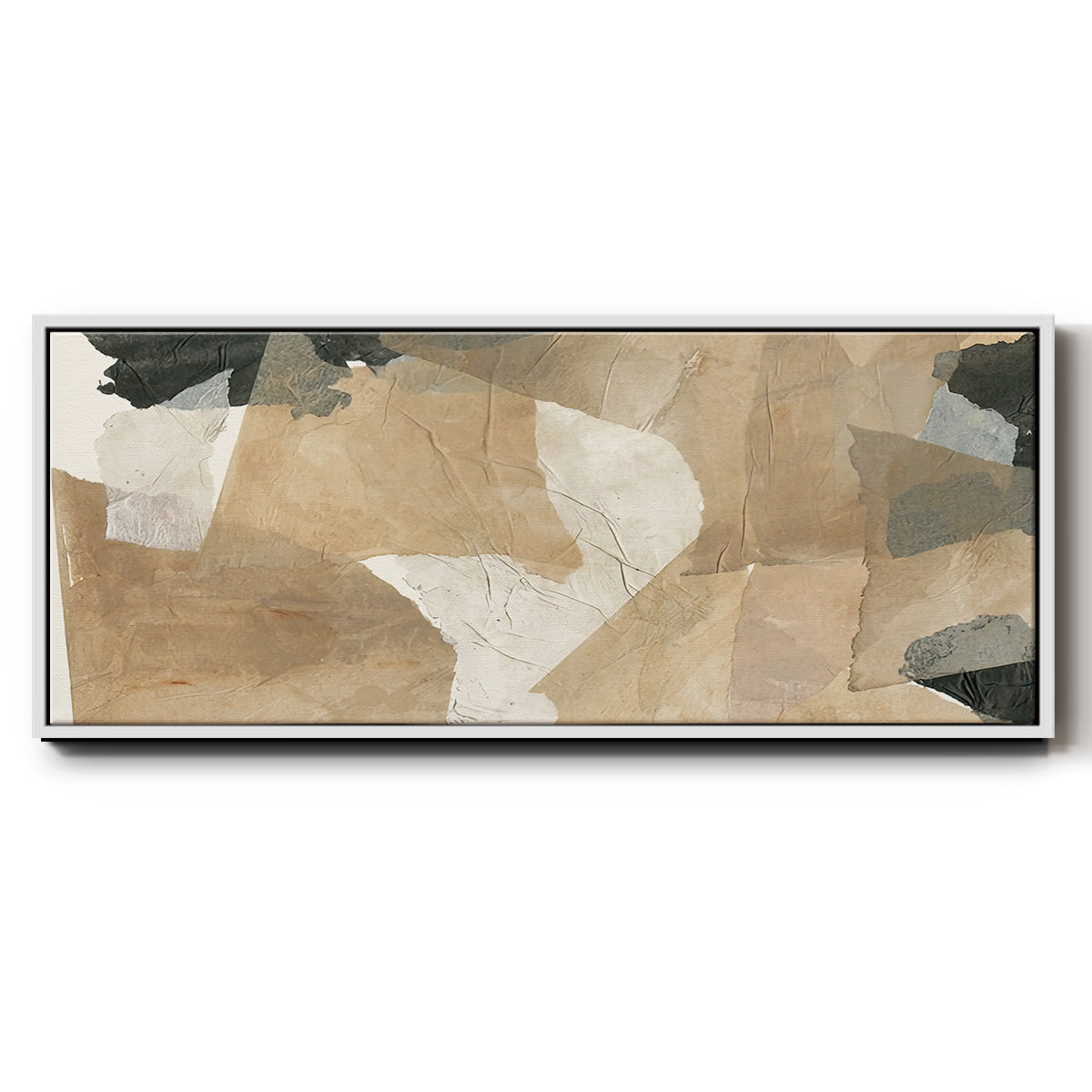 Paper Blur IV - Floater Framed Canvas Print