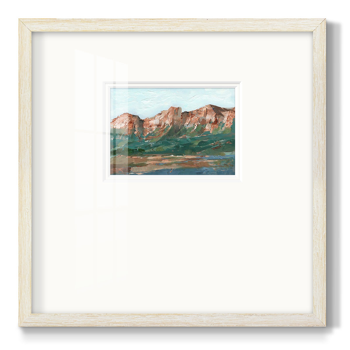 Heading West I Premium Framed Print Double Matboard