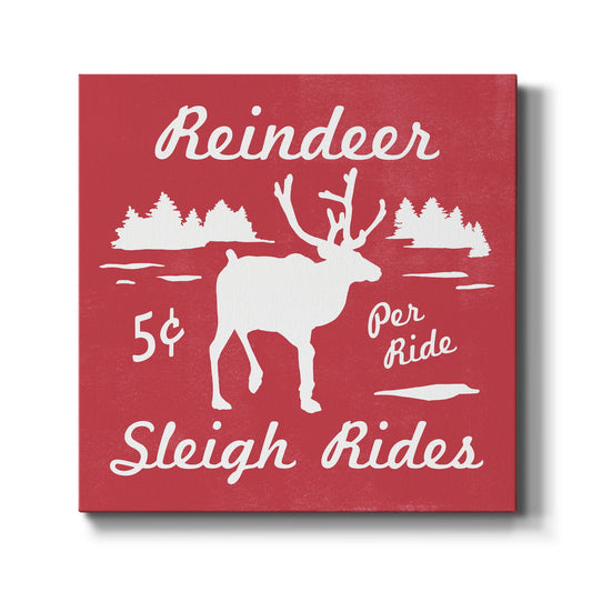 Reindeer Rides II-Premium Gallery Wrapped Canvas - Ready to Hang