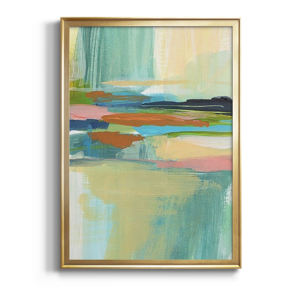 Radiant Horizon I - Modern Framed Canvas Print
