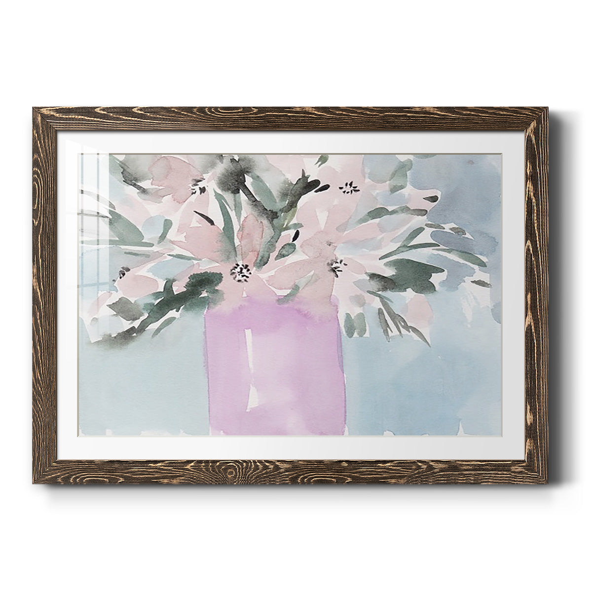 Broken Flowers II - Barnwood Framed Art Print