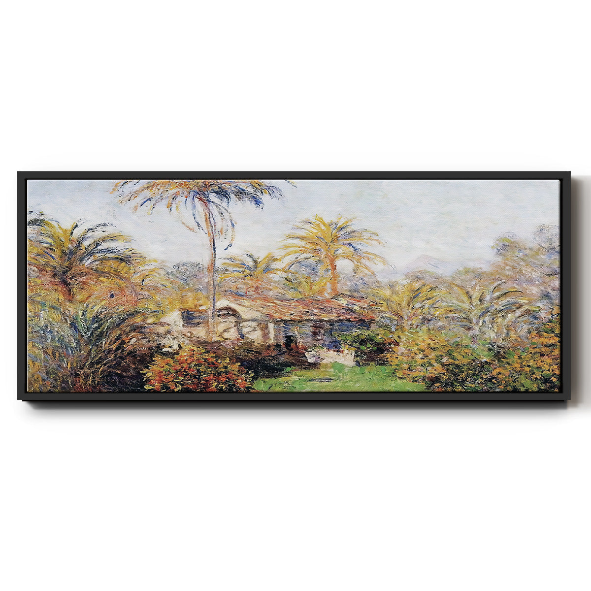 Small Country Farm in Bordighera, 1884 - Floater Framed Canvas Print