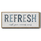 Refresh - Floater Framed Canvas Print