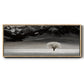 Solitary Tree - Floater Framed Canvas Print
