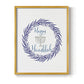 Hanukkah Wreath - Restickable Framed Art Print