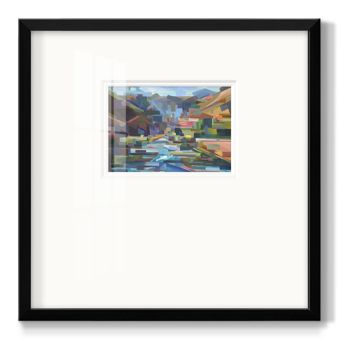 Pieces of Yakima Canyon - Double Matboard Framed Print