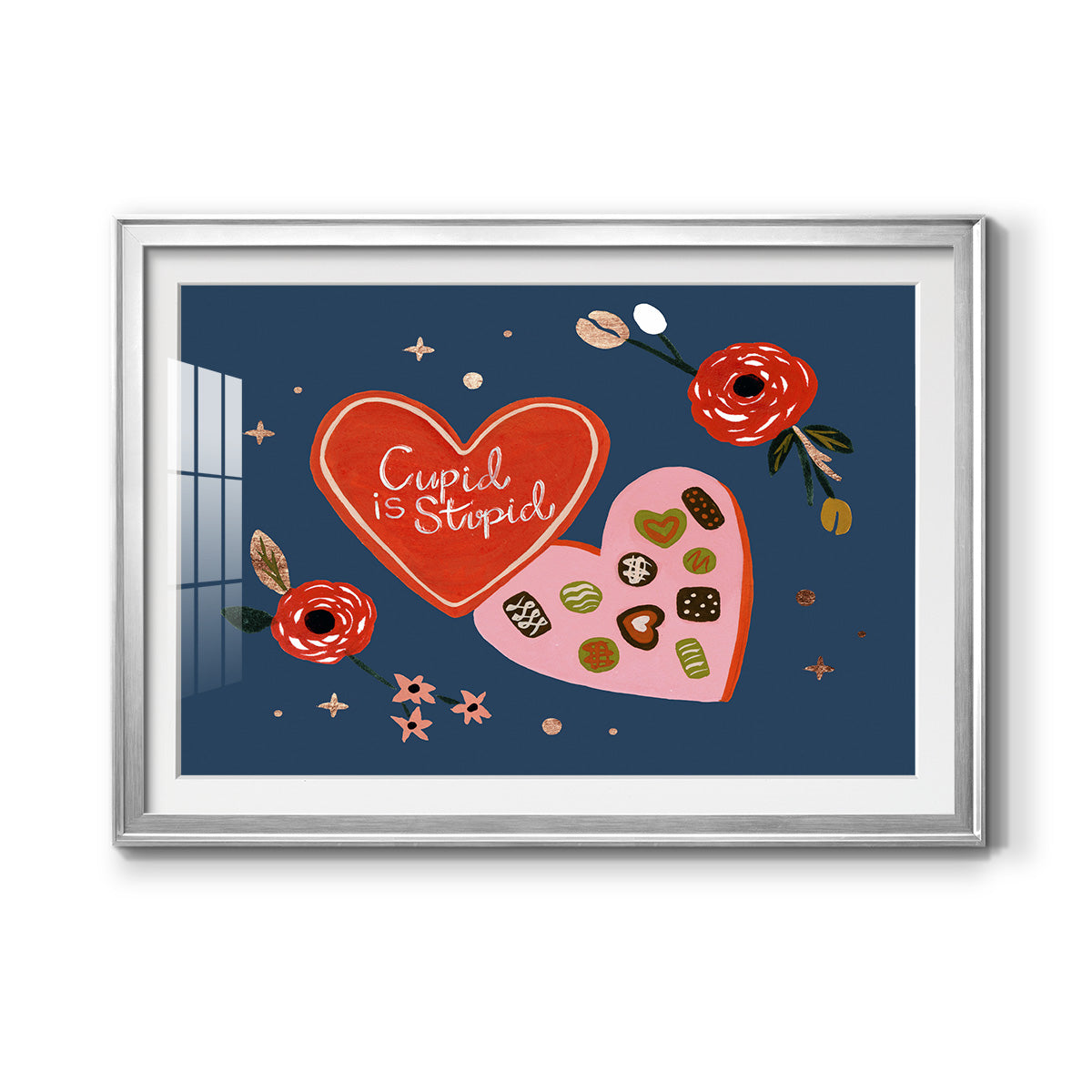 Happy Galentine II Premium Framed Print - Ready to Hang