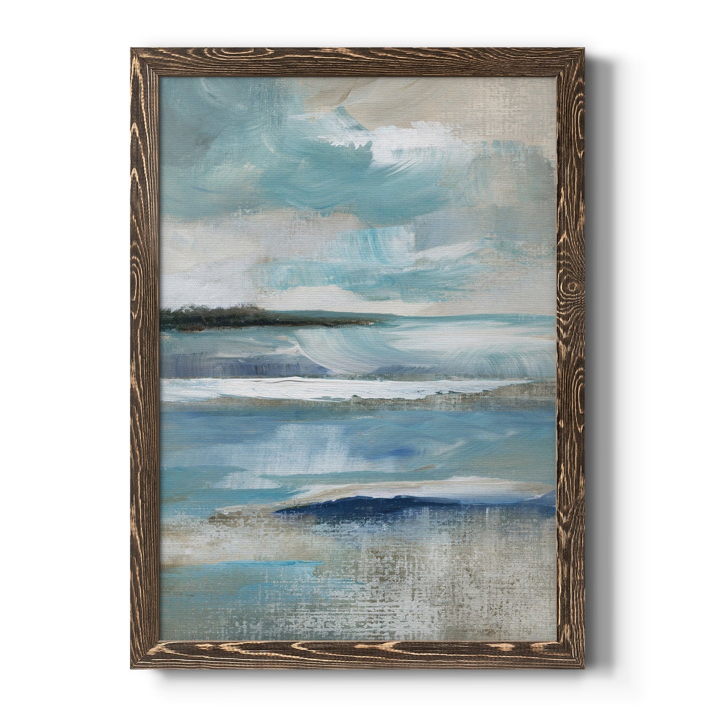 Distant Drama I - Barnwood Framed Canvas Print