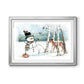 Snow Friends - Modern Framed Art Print