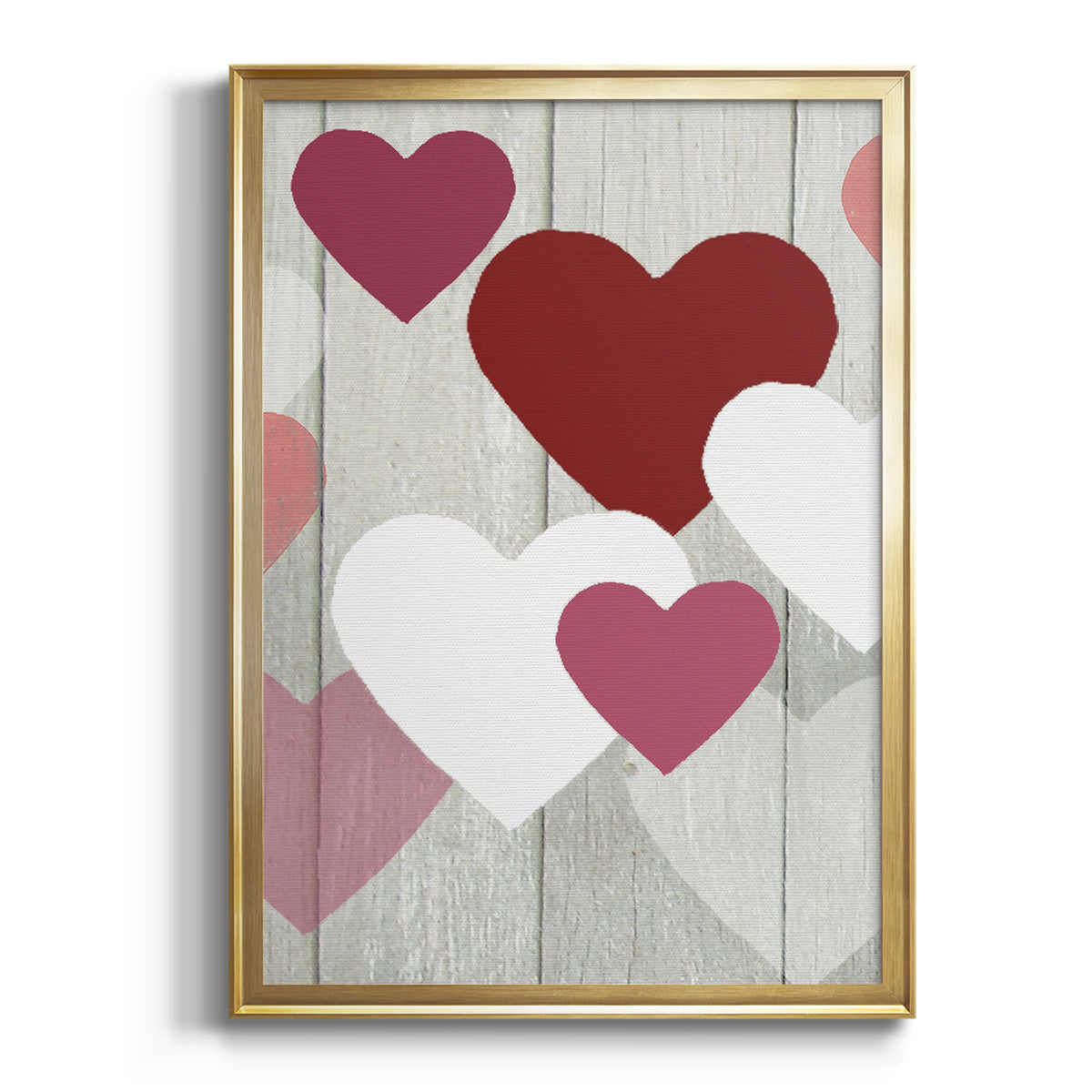 DIY Love Collection F - Modern Framed Canvas Print
