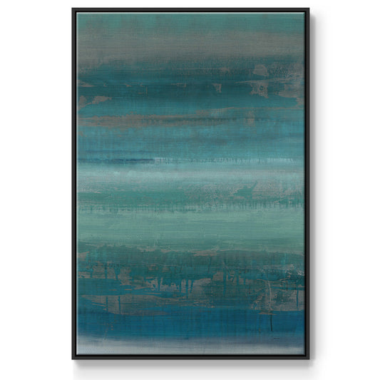 Stars & Shores II - Floater Framed Canvas Print