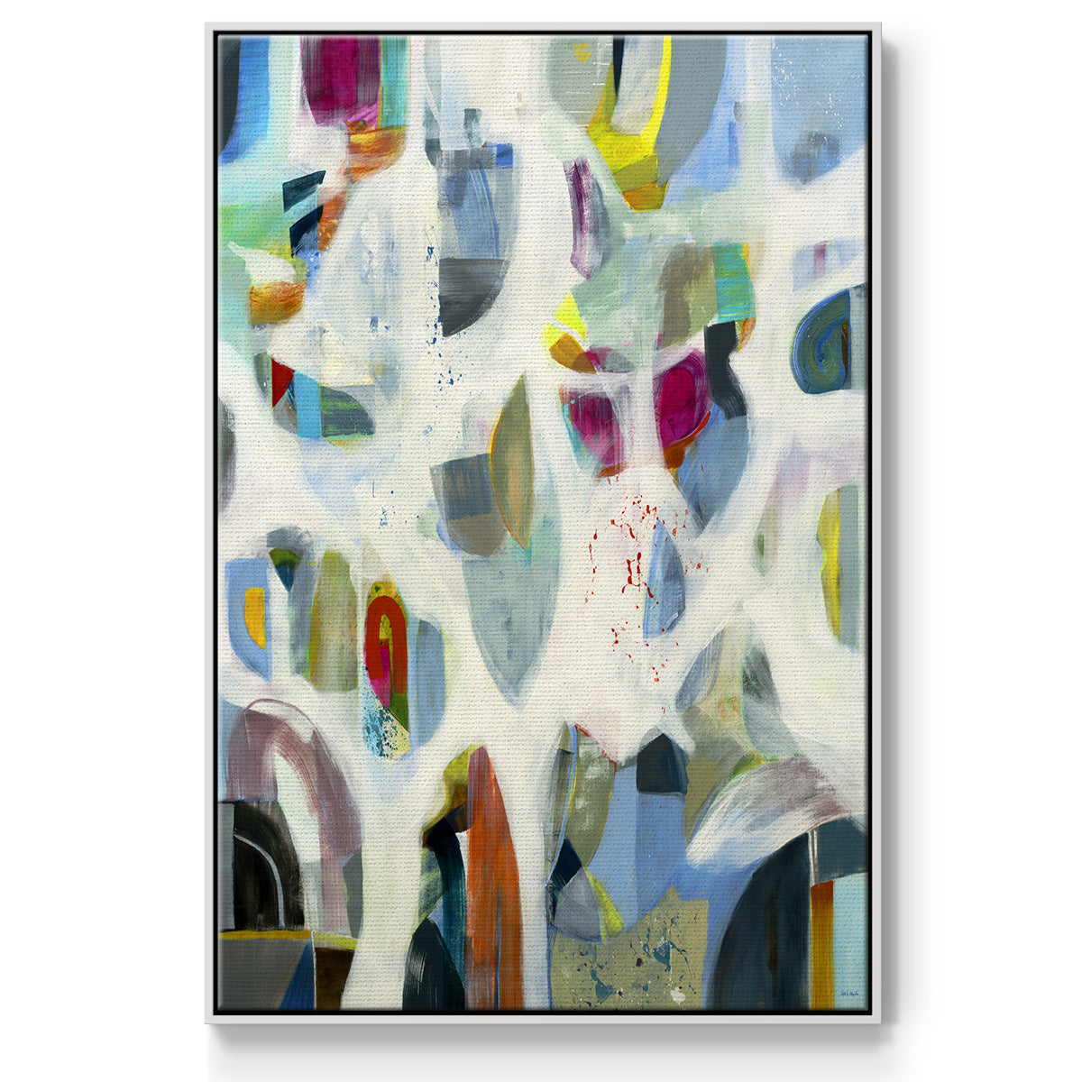 Interaction - Framed Premium Gallery Wrapped Canvas L Frame - Ready to Hang