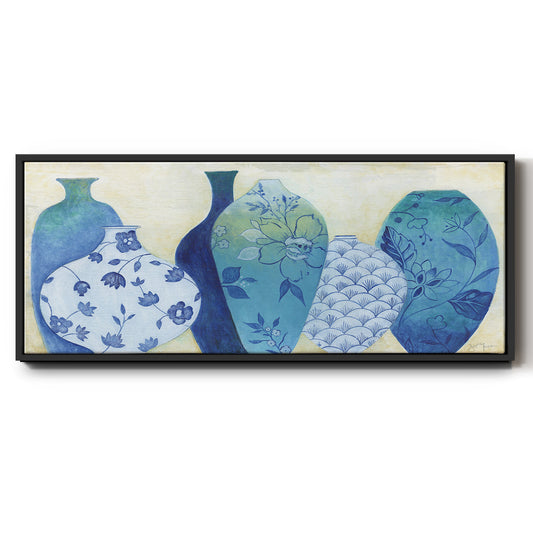 Chinoiserie Home - Floater Framed Canvas Print