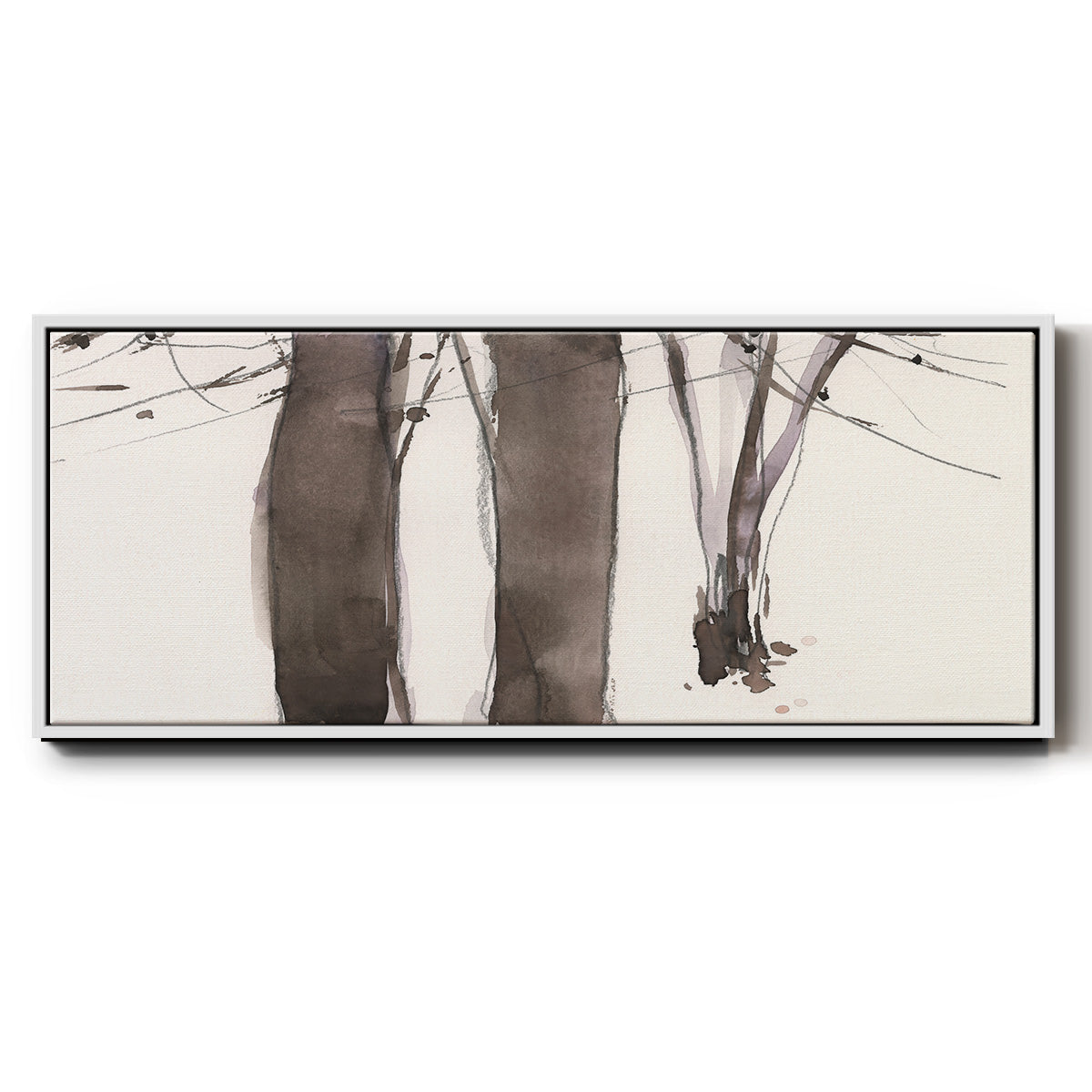Under the Winter Tree II - Floater Framed Canvas Print