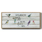 We Live Here - Floater Framed Canvas Print