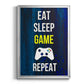 Gamer at Play V - Modern Framed Canvas Print