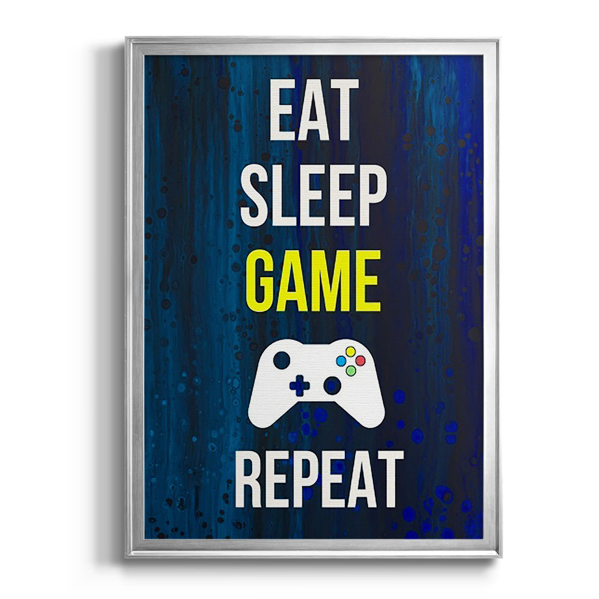 Gamer at Play V - Modern Framed Canvas Print