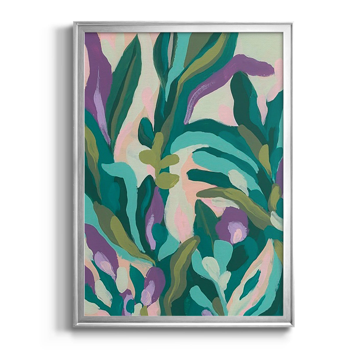 Jungle Wave II - Modern Framed Canvas Print