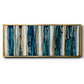 Blue Streaks - Floater Framed Canvas Print