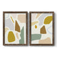 Pastel Splotches I - Premium Framed Canvas 2 Piece Set - Ready to Hang